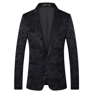 Imprimé blazer hommes smoking mâle vestes asiatique taille