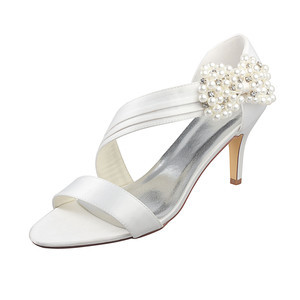 Chaussures de mariage classique printemps eté talons hauts taille réelle du talon 3.15 pouce