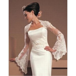 Dentelle blanche dentelle de luxe ourlet Bolero