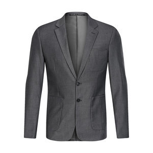 Grande taille costumes gris vestes mâle marque blazer
