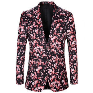 Costume de luxe noir marque blazers occasionnels printemps