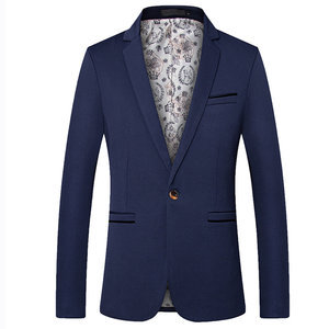 Et automne hommes costume mode blazer slim fit printemps