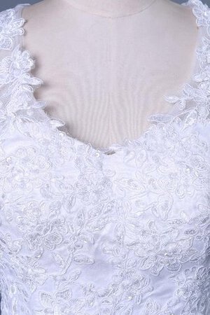 Robe de mariée elégant intemporel facile avec manche courte d'epaule ajourée