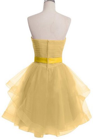 Robe fête de la rentrée plissage fermeutre eclair avec gradins col en forme de cœur ligne a