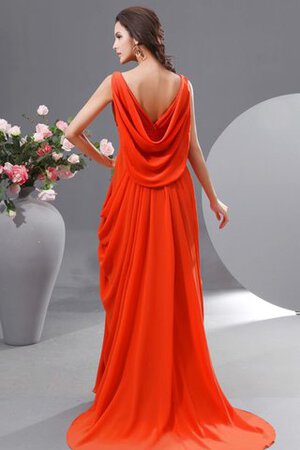 Robe mère de mariée longue de tour de ceinture en haute avec fronce v encolure avec chiffon