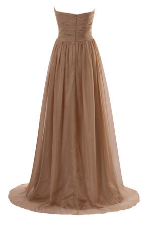 Robe de soirée plissé vintage avec chiffon de bustier manche nulle