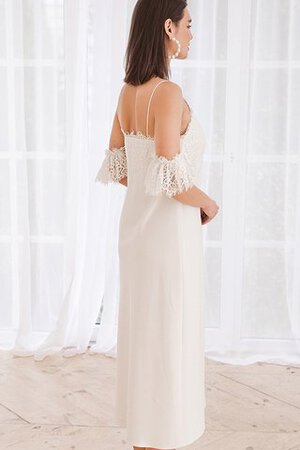 Robe de mariée collant salle interne bretelles spaghetti mode impressioé