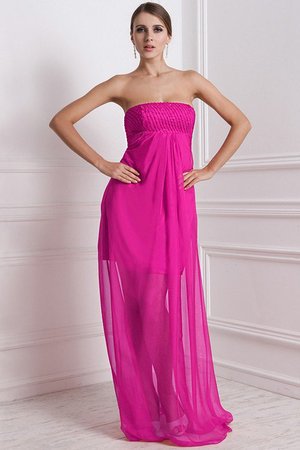 Robe demoiselle d'honneur longue fermeutre eclair de bustier avec perle de princesse