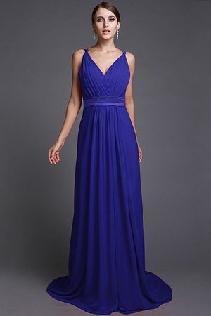 Robe demoiselle d'honneur naturel longue avec chiffon ligne a de lotus