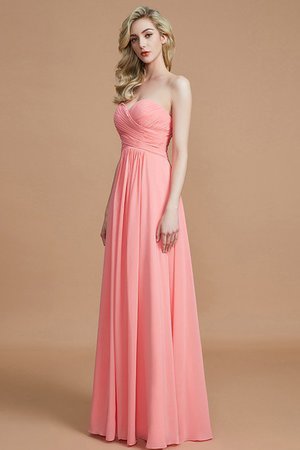 Robe demoiselle d'honneur naturel de princesse ligne a avec chiffon jusqu'au sol