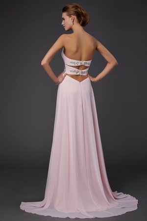 Robe de bal longue jusqu'au sol col en forme de cœur de princesse avec chiffon