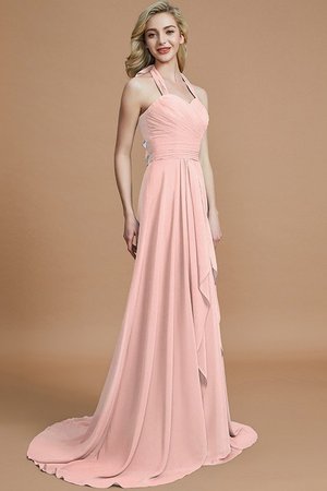 Robe demoiselle d'honneur ligne a de princesse manche nulle avec chiffon de dos nu