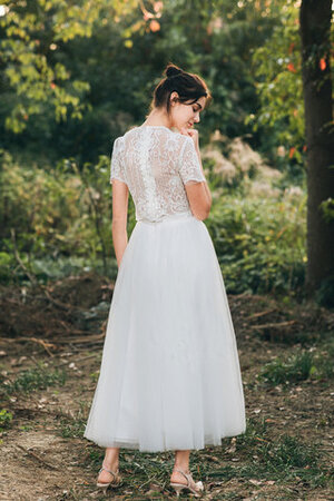 Robe de mariée fermeutre eclair passionnant 2 pice chic sexy