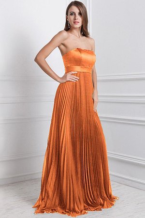 Robe demoiselle d'honneur de bustier manche nulle jusqu'au sol de lotus avec chiffon