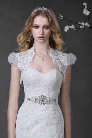 Robe de mariée decoration en fleur avec lacets jusqu'au sol de col en cœur ligne a