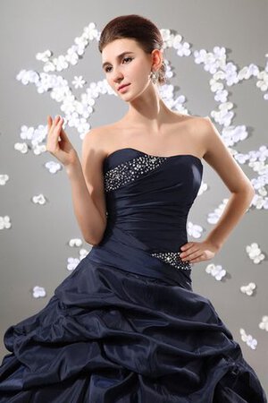 Robe de quinceanera de mode de bal avec perle de bustier ample de lotus