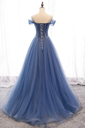 Robe de bal en satin cordon en tulle passionnant de bustier