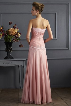 Robe mère de mariée longue avec chiffon jusqu'au sol de princesse de col en cœur