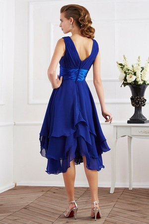 Robe demoiselle d'honneur plissage bref avec chiffon ligne a de princesse