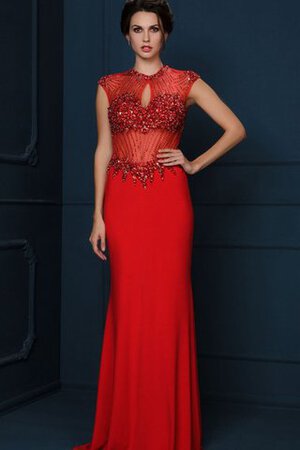 Robe de bal distinguee facile au niveau de cou avec perle elevé