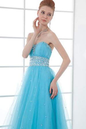 Robe de quinceanera manche nulle ligne a adapté avec perle