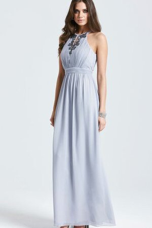 Robe demoiselle d'honneur derniere tendance longue avec sans manches avec perle en chiffon