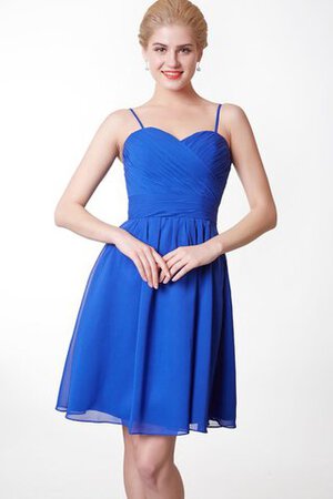 Robe demoiselle d'honneur nature attirent plissage entrecroisé avec chiffon