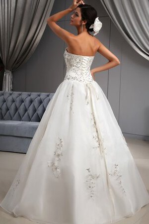 Robe de mariée brillant romantique col en forme de cœur broder ligne a