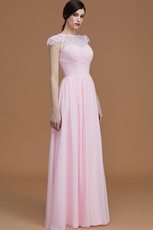 Robe demoiselle d'honneur naturel ligne a de princesse jusqu'au sol avec chiffon