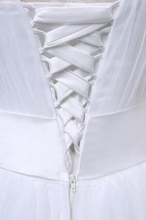 Robe de mariée en dentelle cordon d'epaule ecrite avec perle en satin
