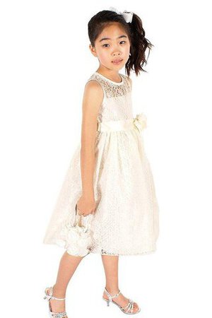 Robe cortège fille avec sans manches elevé ligne a avec fleurs fermeutre eclair