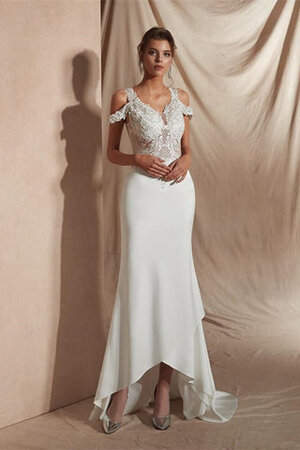 Robe de mariée manche nulle enchanteur a eglise naturel longue