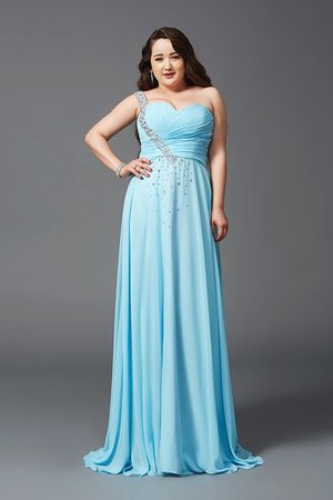 Robe de bal longue ligne a fermeutre eclair en chiffon de princesse