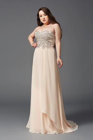 Robe de bal longue avec chiffon avec sans manches col en forme de cœur de princesse