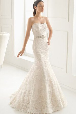 Robe de mariée serieuse officiel en dentelle jusqu'au sol ceinture