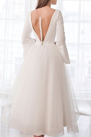 Robe de mariée distinctif a salle intérieure longueur mollet courte simple