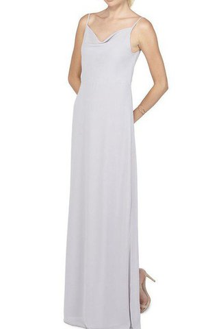 Robe demoiselle d'honneur femme branché a-ligne jusqu'au sol collant avec chiffon