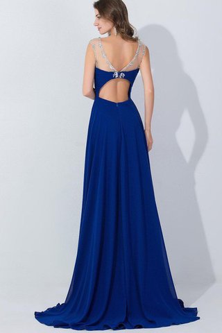 Robe de soirée ligne a col en bateau avec chiffon noeud de tour de ceinture en haute