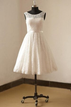 Robe de mariée nature simple manche nulle fermeutre eclair ligne a