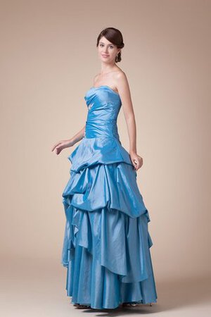 Robe de quinceanera plissé appliques manche nulle ample de mode de bal