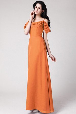 Robe demoiselle d'honneur plissage longue avec fronce avec sans manches avec zip