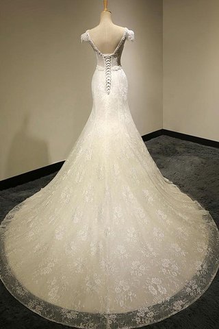 Robe de mariée longue officiel naturel brodé cordon