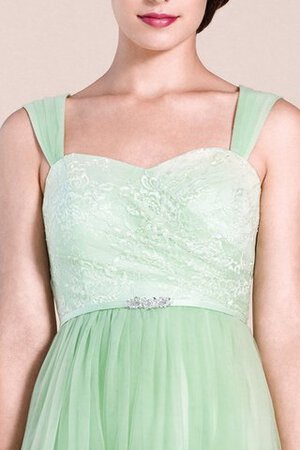 Robe demoiselle d'honneur romantique bandouliere spaghetti avec perle ligne a manche nulle