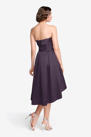 Robe demoiselle d'honneur moderne haut bas ligne a de bustier