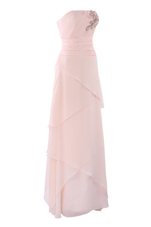 Robe de soirée formelle grandiose a-ligne avec perle de bustier