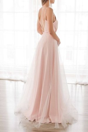 Robe de mariée en satin manche nulle passionnant longueur au ras du sol sexy