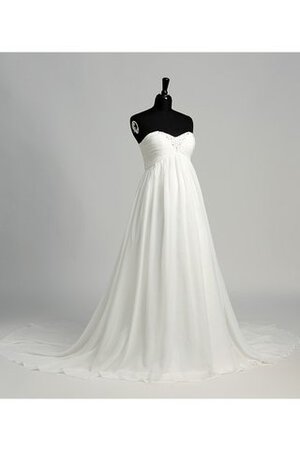 Robe de mariée romantique attirent enceinte de col en cœur fermeutre eclair