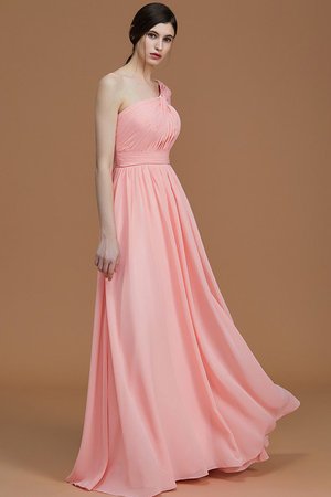 Robe demoiselle d'honneur ruché avec chiffon jusqu'au sol de princesse avec zip