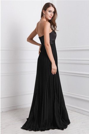 Robe demoiselle d'honneur de bustier manche nulle jusqu'au sol de lotus avec chiffon