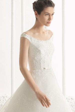 Robe de mariée romantique longue femme branché avec manche courte ligne a